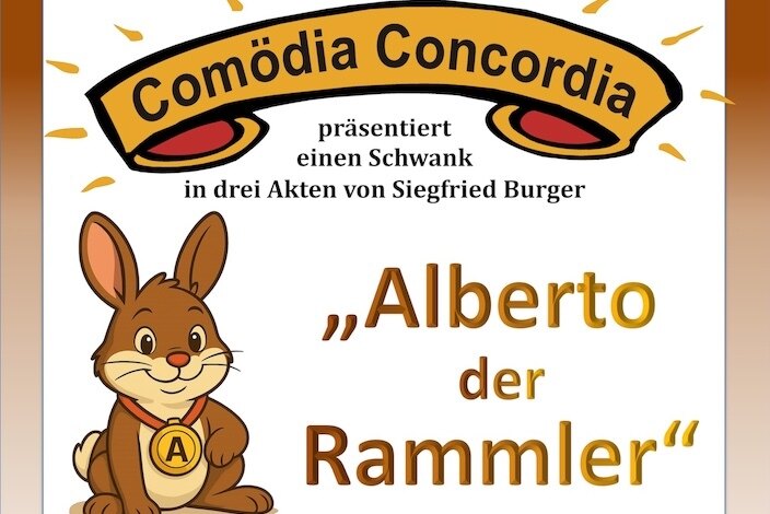 Plakat der Theaterabende der Comödia Concordia