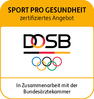 Logo DOSB zu SPort Pro Gesundheit zertifiziertes Angebot